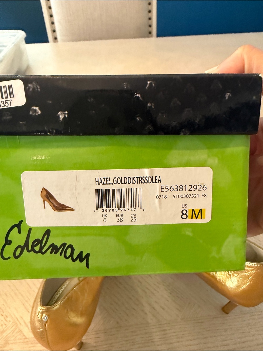 Sam Edelman Metallic Gold Pointed Toe Pumps - Picture 4 of 4